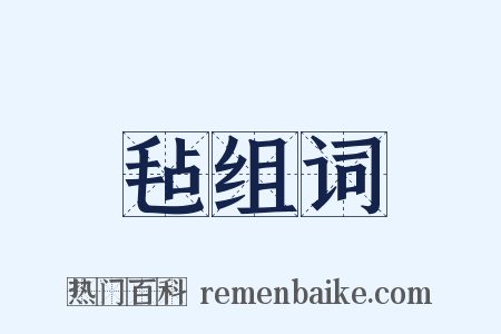 毡组词是什么意思的图片